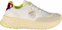 White Polyurethane Women Sneaker 1