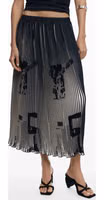 Black Polyester Women Skirt 1