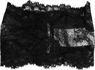 Black Lace Neck Scarf