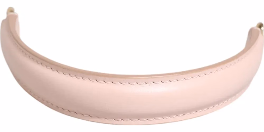 Strap Pink Leather Gold Tone Big Bag Handle Shoulder Strap