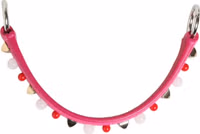 Pink Embellished Leather Bag Handle Women Shoulder Strap 4