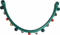 Green Embellished Leather Bag Handle Women Shoulder Strap 2