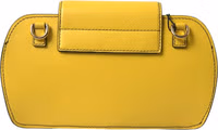 Yellow Smooth Leather DG Logo Clutch Crossbody Case Bag 3