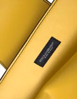Yellow Smooth Leather DG Logo Clutch Crossbody Case Bag 4