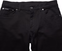 Black Cotton Blend Skinny Men Trouser Pants 4