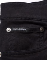 Black Cotton Blend Skinny Men Trouser Pants 5