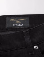 Black Cotton Regular Denim Men Trouser Jeans 4