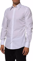 White Cotton MARTINI Men Formal Dress Shirt 2