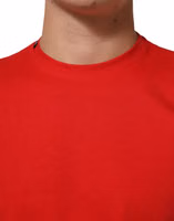 Red Goodluck 2023 Cotton Crew Neck T-shirt 4