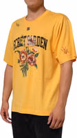 Yellow Secret Graden Floral Cotton CrewNeck T-shirt 2