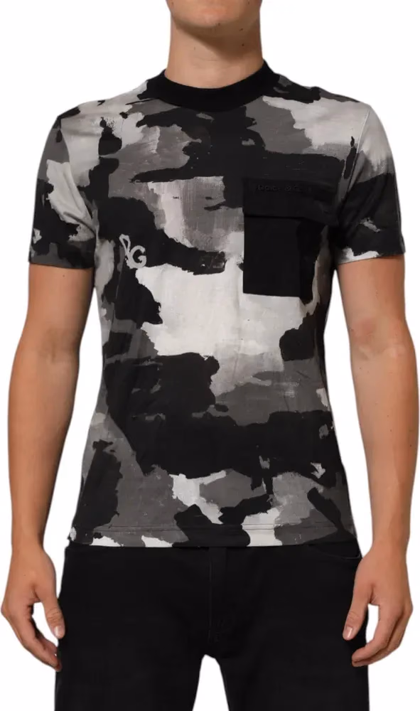 Multicolor Camouflage Men Short Sleeves T-shirt