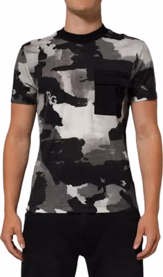 Multicolor Camouflage Men Short Sleeves T-shirt