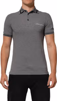 Gray Logo Embroidery Collared Polo T-shirt 1