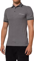 Gray Logo Embroidery Collared Polo T-shirt 2