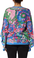 Multicolor Floral Printed Tunic Blouse Top 3