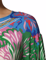 Multicolor Floral Printed Tunic Blouse Top 4