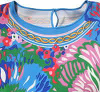 Multicolor Floral Printed Tunic Blouse Top 5