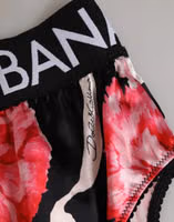 Black Floral Print High Waist Panty Underwear 3