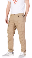 Beige Cotton Cargo Pants 2