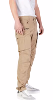 Beige Cotton Cargo Pants 3