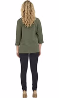 Green Viscose Blazer 4