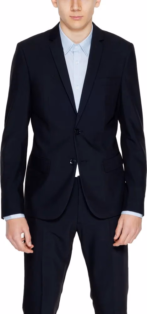 Black Polyester Blazer