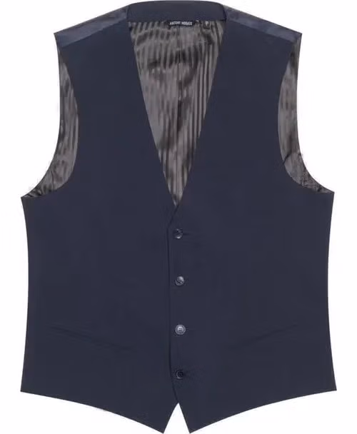 Blue Polyester Waistcoat