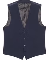 Blue Polyester Waistcoat 1