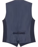 Blue Polyester Waistcoat 2