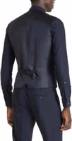 Blue Polyester Waistcoat 4