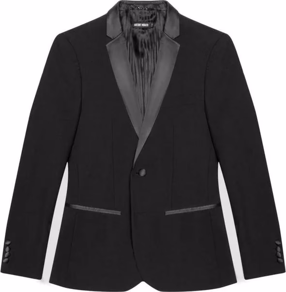 Black Polyester Blazer