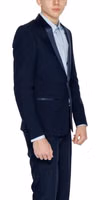 Blue Polyester Blazer 5