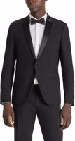Black Polyester Blazer 3