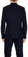 Black Polyester Blazer 2