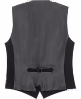 Black Polyester Waistcoat 2