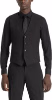 Black Polyester Waistcoat 3