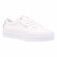 Cream Recycled Cotton Low Top Sneakers 2