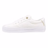 Cream Recycled Cotton Low Top Sneakers 3