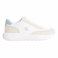 Beige Leather Athletic Sneakers 1