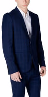 Blue Polyester Blazer 3