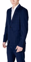 Blue Polyester Blazer 4