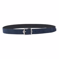 Blue Leather Regular Belt 1