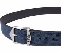 Blue Leather Regular Belt 3