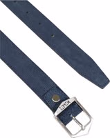 Blue Leather Regular Belt 4