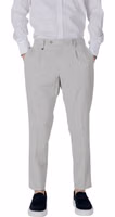 Gray Polyester Dress Pants 1