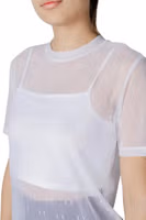White Polyamide T-Shirt 5