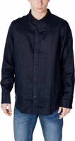 Blue Linen Dress Shirt 1