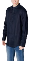 Blue Linen Dress Shirt 3
