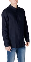 Blue Linen Dress Shirt 4