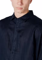 Blue Linen Dress Shirt 5